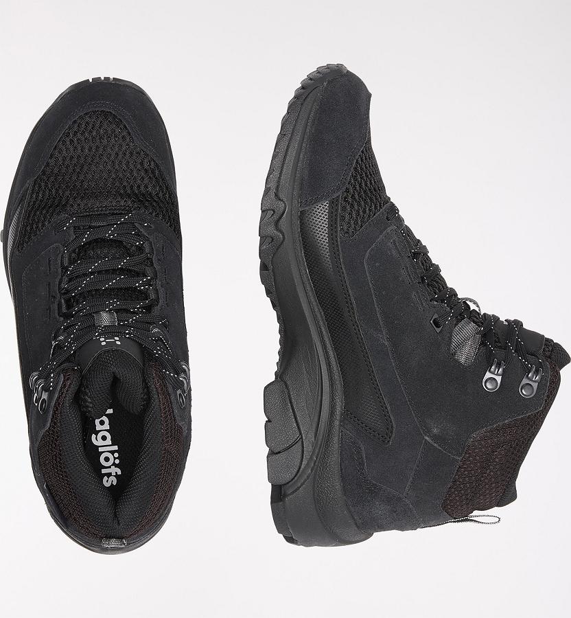 Haglöfs Womens Skuta Mid Proof Eco Hiking Boots Black New Zealand 89014NXMC